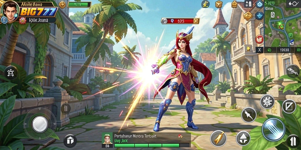 Tampilan menarik dari gameplay BIG777 di kategori Tower Defense.