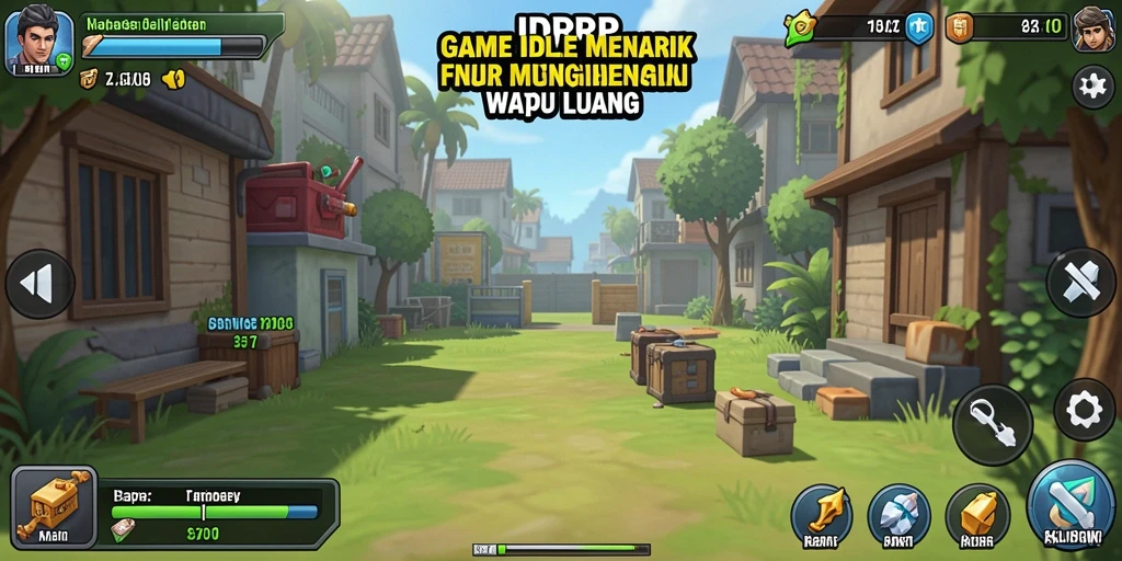 Screenshot gameplay IDRRP dengan karakter yang sedang beraksi.