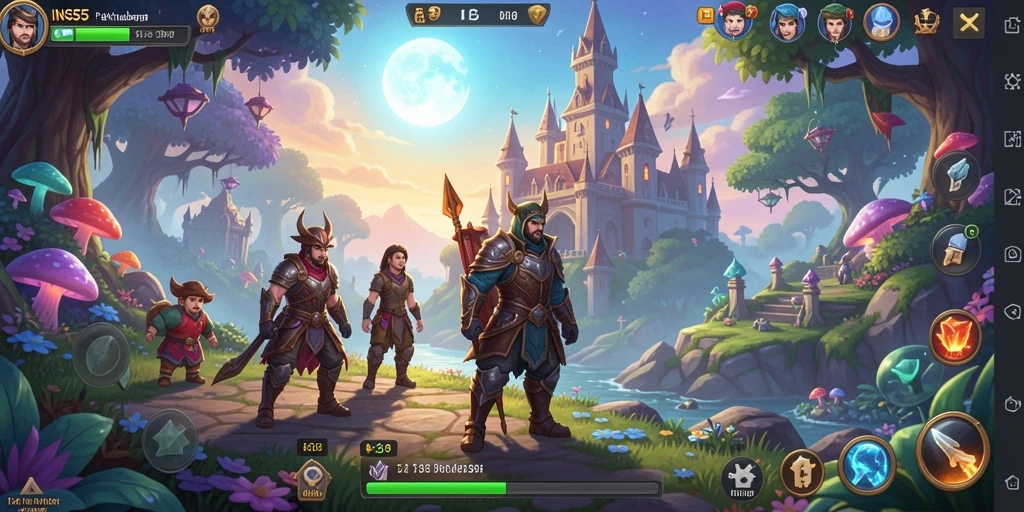 Gameplay seru di dunia fantasi penuh petualangan.