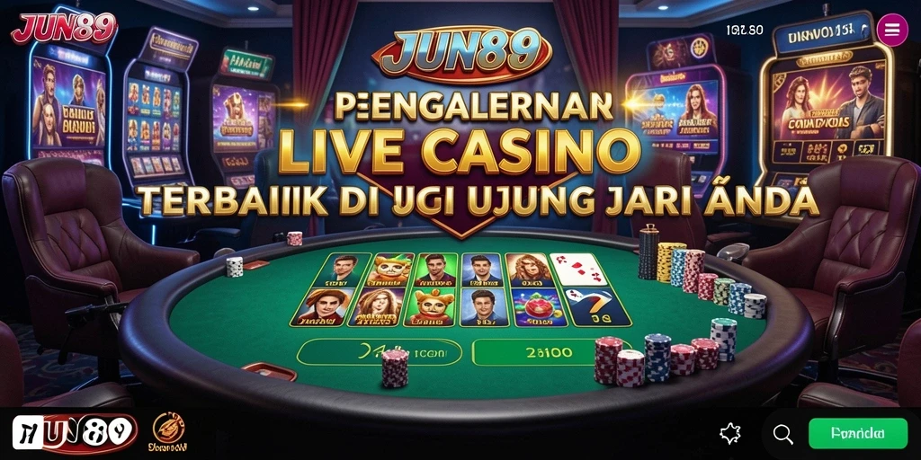 Gameplay langsung dari kasino dengan dealer profesional yang siap melayani.
