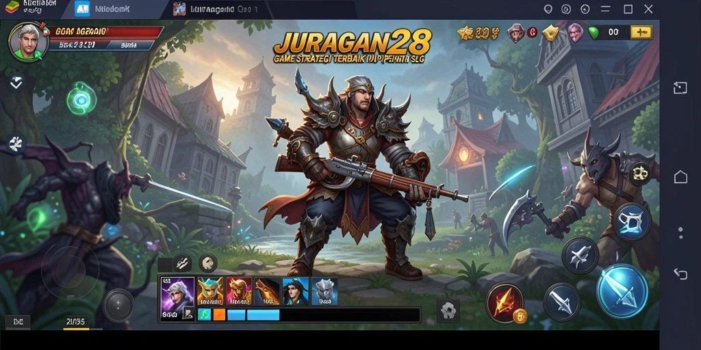 Screenshot JURAGAN28 menunjukkan gameplay seru di dunia bisnis.