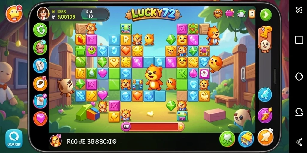 Tampilan gameplay seru dari LUCKY72 dengan berbagai tantangan puzzle.