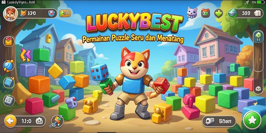 Tampilan screenshot LUCKYBEST menampilkan gameplay Puzzle yang seru.