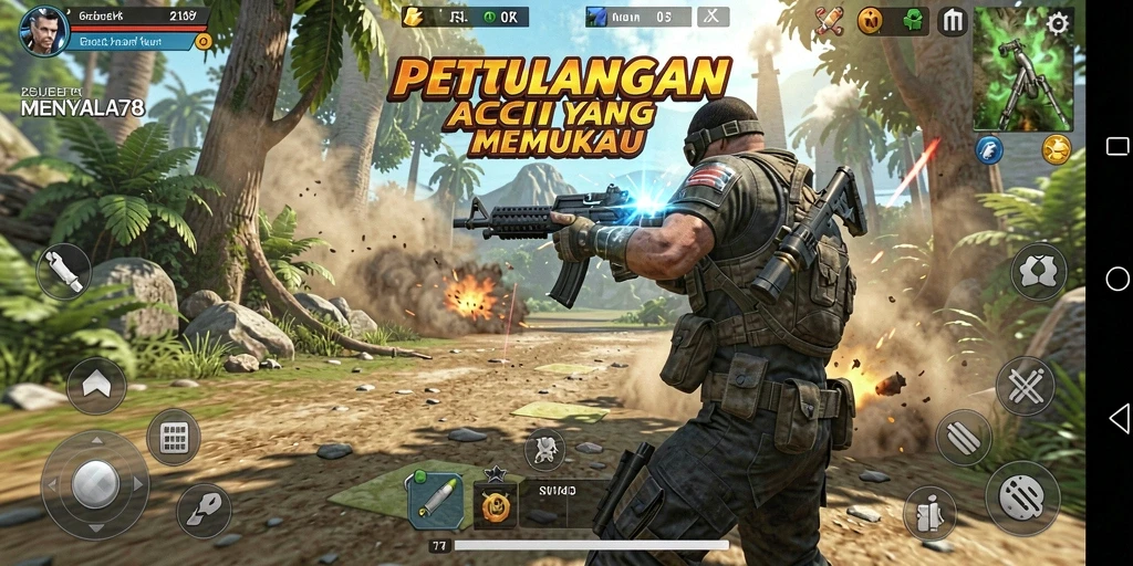 Tampilan gameplay seru dari MENYALA78 dengan aksi mendebarkan.