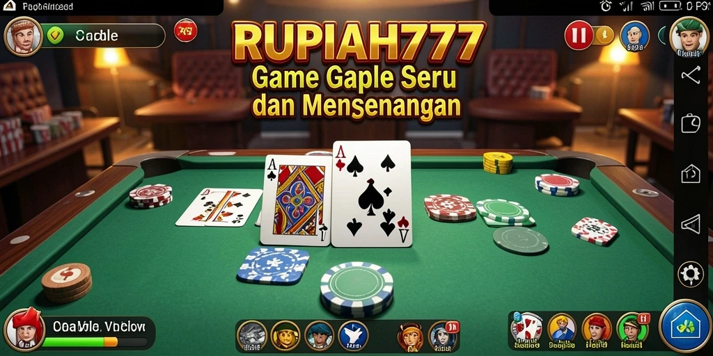 Screenshot gameplay RUPIAH777 yang menampilkan keseruan bermain Gaple.