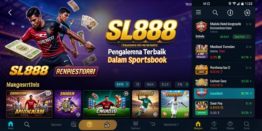 Tampilan menarik dari gameplay taruhan di SL888.
