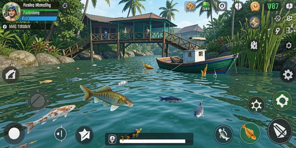 Tangkapan ikan di WG87 dengan grafis memukau dan gameplay seru.