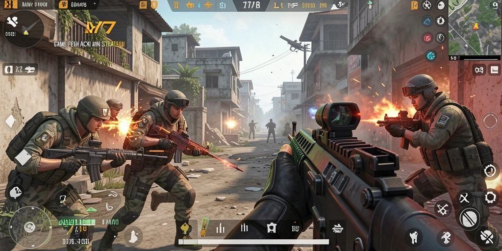 Tampilan gameplay penuh aksi dari X78 yang memukau.
